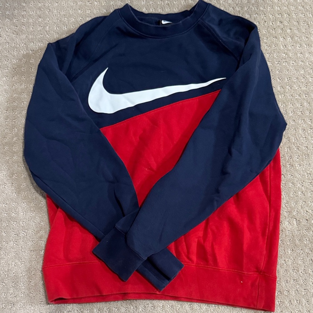 Nike Navy and Red Crewneck